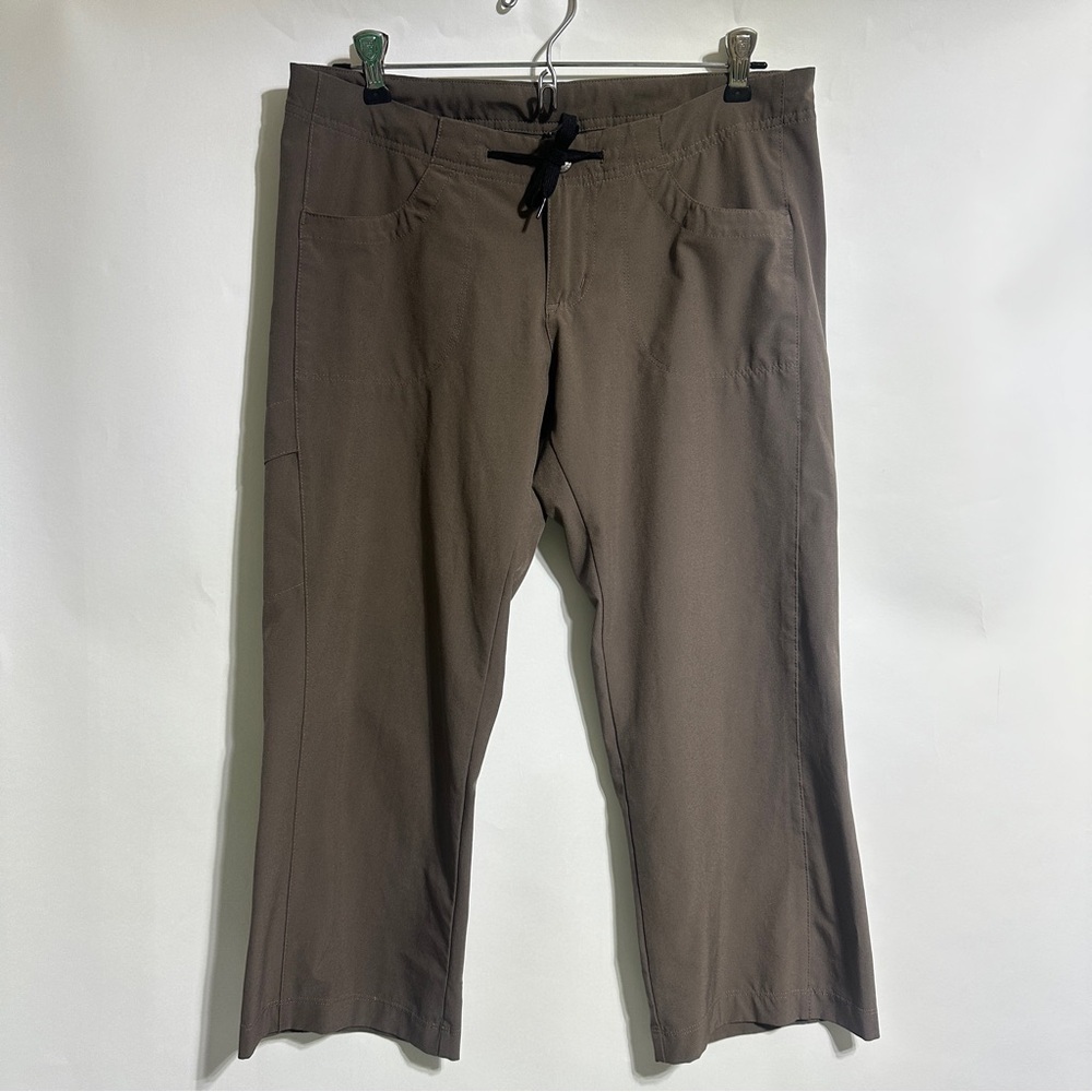 Patagonia women’s brown active cropped cargo hiking trail capris pants 4